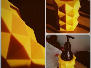 prism vase household bottle holder pot 3d print model - Mito3D