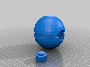 pokeball decoración dosnt abierto 3d impresión 3d print model - Mito3D