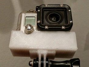 hero3-add-on Teile gopro mount 3d print model - Mito3D