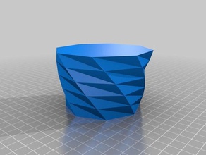 más de araña pot - mi personalizados trenzado polígono florero contenedores 3d print model - Mito3D