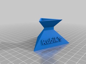 rubiks stand de texte puzzles 3d print model - Mito3D