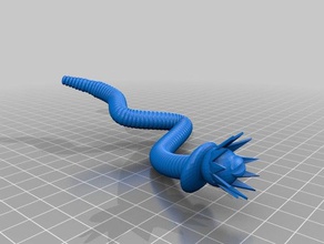 madre arrabbiata worm creature 3d print model - Mito3D