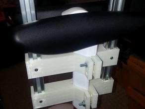 segway ninebot mini-pro pedestal-clamp 20mm tslot extrusions hobby 2020 extrusion robotics 3d print model - Mito3D
