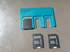 sd card holder credit format camera canon 100d 7d wanhao duplicator 4s 3d print model - Mito3D