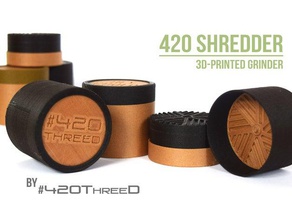 sdentato herb grinder mano strumenti 420 4203 d erbe aromatiche cannabis medica mini shredder weed 3d print model - Mito3D