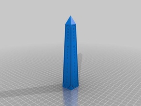 Eistee obelisk Gebäude Strukturen angepasst 3d print model - Mito3D
