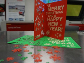 engraved christmas card other 3d print model - Mito3D