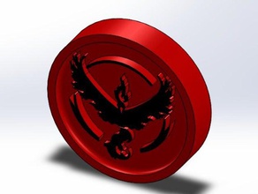 pokemon ir equipe emblema de bravura moedas emblemas 3d print model - Mito3D