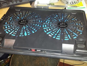 laptop cooler tweak - Organisation Kabel 3d print model - Mito3D