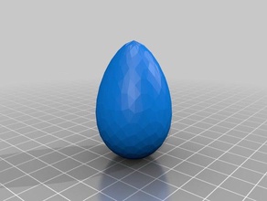 low poly egg decor 3d print model - Mito3D
