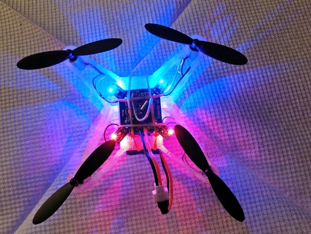 dm003 remix spider v4 rc vehicles diydrone diydrones flying hobby mini-quad miniquad mini quadcopter quad voodoopt 3D print model - Mito3D