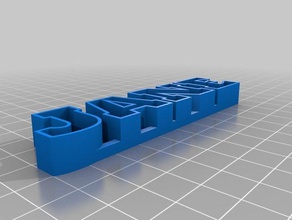 jane text-Speicher Skulpturen angepasst 3d print model - Mito3D