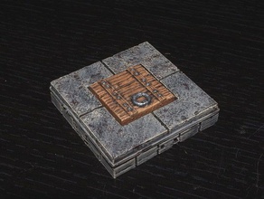 openforge 20 trap door toy game accessories dnd tiles dungeon miniatures openforge2 pathfinder rpg tabletop terrain 3d print model - Mito3D