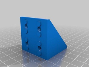 de aluminio extrusión soporte ángulo 3d la impresora partes personalizado 3d print model - Mito3D
