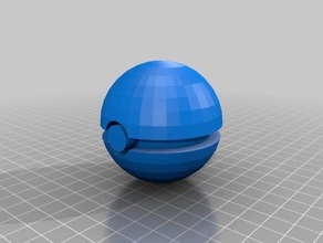 poke ball 3d stampa 3d print model - Mito3D