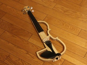 violon électrique de la musique lasercut coupeur laser 3d print model - Mito3D