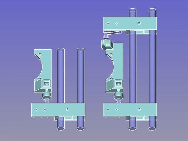 adjust minmax endstops z-axis 3d printer parts adjustable endstop hesine prusa i3 axis 3D print model - Mito3D