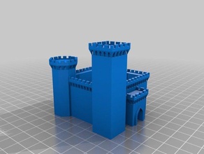 mi personalizados gran castillo generador de los edificios estructuras 3d print model - Mito3D