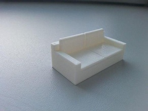 couch Modell Möbel 3d print model - Mito3D