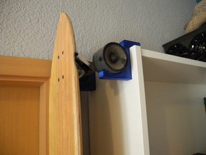 ikea billy longboard-Halter Haushalt hack skateboard 3d print model - Mito3D