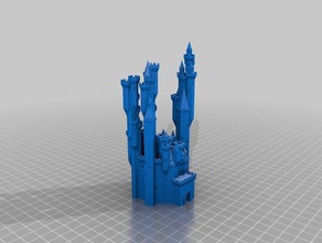 mon grand château 1 des bâtiments les structures personnalisé 3d print model - Mito3D