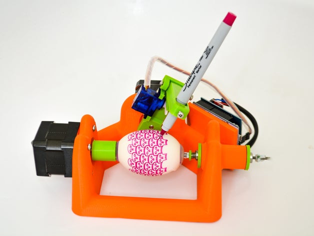 sphere-o-bot eggbot mod easter eggs creator interactive art arduino robot educational first robotics kids toys open source pascua stem education stepper motor 3D print model - Mito3D