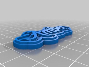 mi personalizados multilínea tag llavero llaveros 3d print model - Mito3D