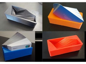wing business card holder office cards equipment organization 3d print model - Mito3D