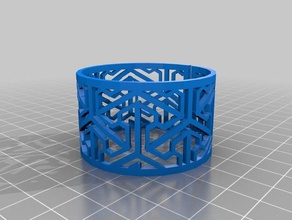 il mio personalizzato generalizzata zentangle bracciale moda 3d print model - Mito3D