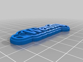 wend tag de porte-clés personnalisé 3d print model - Mito3D