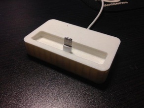 minimalistic iphone dock mobile 3d print model - Mito3D