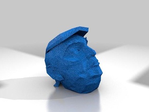 low-poly donald trump Menschen Politik 3d print model - Mito3D