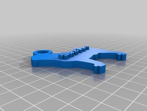 baxter pug Anahtarlık özelleştirilmiş 3d print model - Mito3D