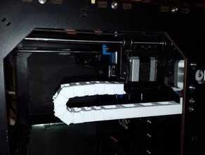 ctcreplicatorflashforge x-axis cable chain 3d printer parts guide ctc upgrades replicator 1 upgrade 3d print model - Mito3D