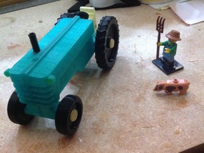 brinquedo tractor de pomar veículos 3d print model - Mito3D