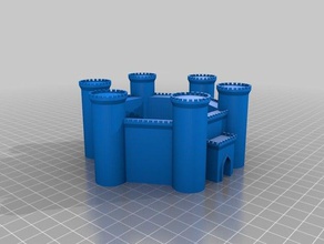 djsloanaus personalizzato medievale fortress2 gli edifici strutture 3d print model - Mito3D