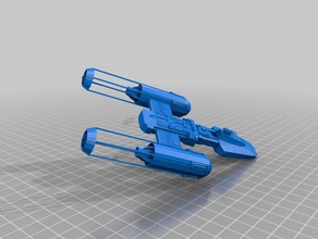 sw rebel y-wing 3d stampa 3d print model - Mito3D