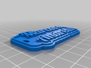marcos andreia Anahtarlık özelleştirilmiş 3d print model - Mito3D