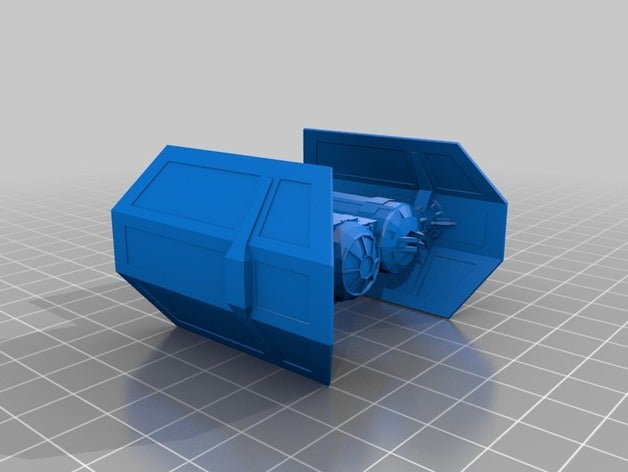 sw imperial tie bomber 3d printing 3D print model - Mito3D