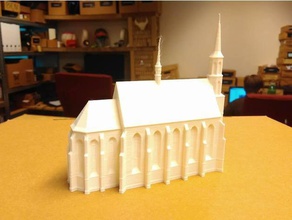 church st catherine cz prague buildings structures 3d print model - Mito3D