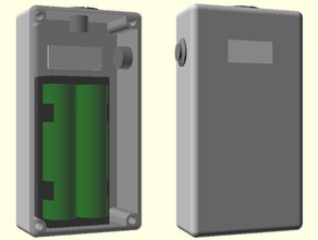 personalizável caixa de mod gerador diy boxmod personalizador sistemas ecig ecigarette eletrônica eletrônico openscad vaping 3d print model - Mito3D