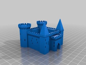 mi personalizados gran castillo generador de los edificios estructuras 3d print model - Mito3D