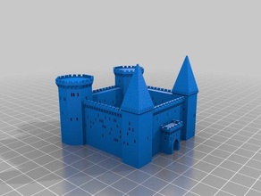 mi personalizados gran castillo generador de los edificios estructuras 3d print model - Mito3D