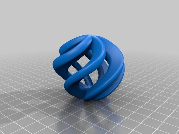 3d gestaltete Interieur ball 3D print model - Mito3D