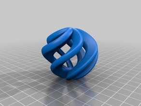 3d conçu le décor de la balle 3d print model - Mito3D