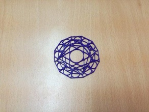 new jerusalem michell sacred geometry pendant 2d art 3d print model - Mito3D