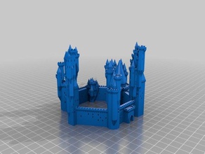 my customized grand castle 1 buildings structures 3d print model - Mito3D