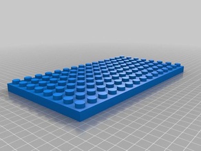 my customized lego-compatible brick 8x10 construction toys 3d print model - Mito3D