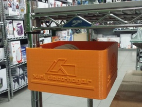 scatola tubolare 25mm scaffali della metropolitana organizzazione 3d print model - Mito3D