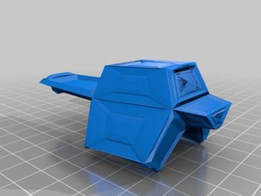 my customized procedural spaceship all random openscad vehicles 3d print model - Mito3D
